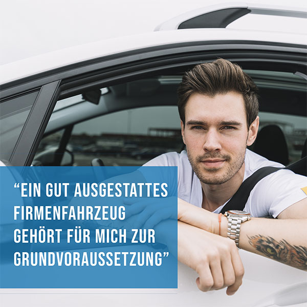 <h5>Ein gut ausgestattetes Firmenfahrzeug gehört für mich zur Grundausstattung</h5>